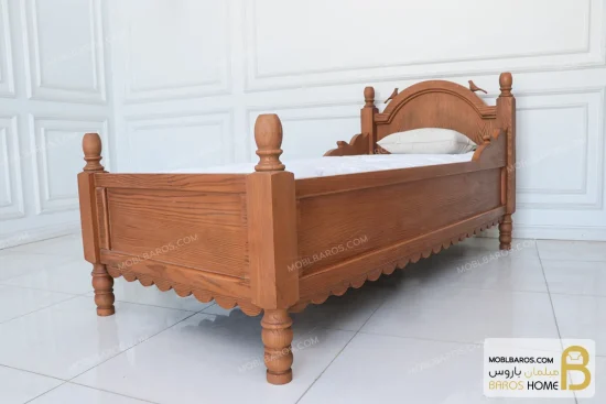 تخت خواب یک نفره جدید گیلدا خرید تخت خواب باروس 568 (3)