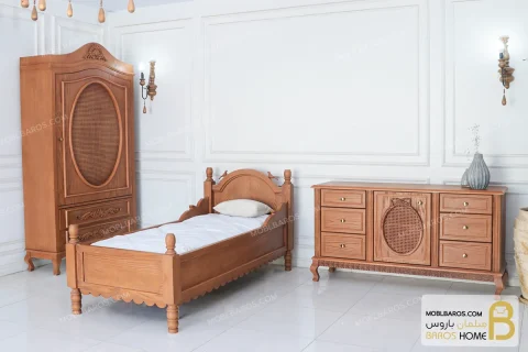 تخت خواب یک نفره جدید گیلدا خرید تخت خواب باروس 568 (4)