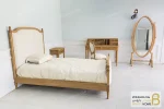 تخت خواب یک نفره کاجی کد ۳ خرید سرویس خواب باروس 568 (1)