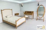 تخت خواب یک نفره کاجی کد ۳ خرید سرویس خواب باروس 568 (6)