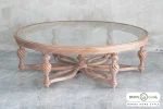 ست میز جلومبلی و عسلی کینگ با صفحه چوبی خرید مبل باروس 38382 (2)