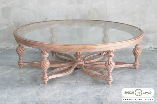 ست میز جلومبلی و عسلی کینگ با صفحه چوبی خرید مبل باروس 38382 (2)