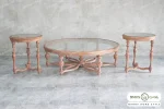 ست میز جلومبلی و عسلی کینگ با صفحه چوبی خرید مبل باروس 38382 (3)