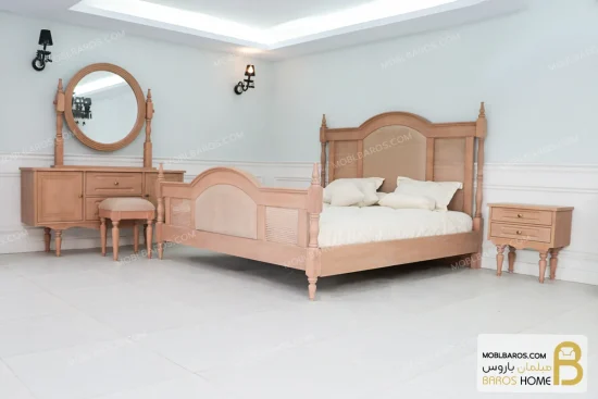 سرویس خواب عروس مدل آویسا کد ۲ خرید تخت خواب باروس 6 (3)