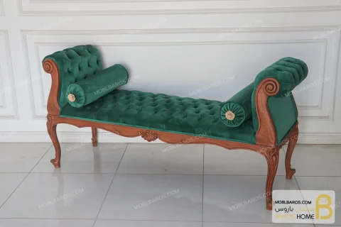 صندلی بنچ چوبی کلاسیک زمرد کد ۲ خرید بنچ باروس 6 (4)