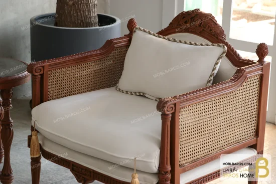 مبل آیدا نادری ، کلاسیک و جدید مدل کاجی خرید مبل باروس 2536 (3)