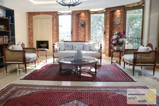 مبل آیدا نادری ، کلاسیک و جدید مدل کاجی خرید مبل باروس آیدا منزل (5)