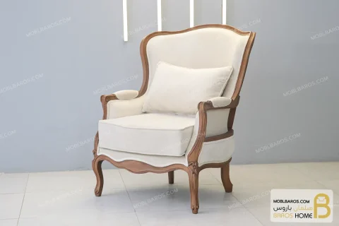 مبل تک نفره کلاسیک مایسا خرید مبل باروس 569 (3)