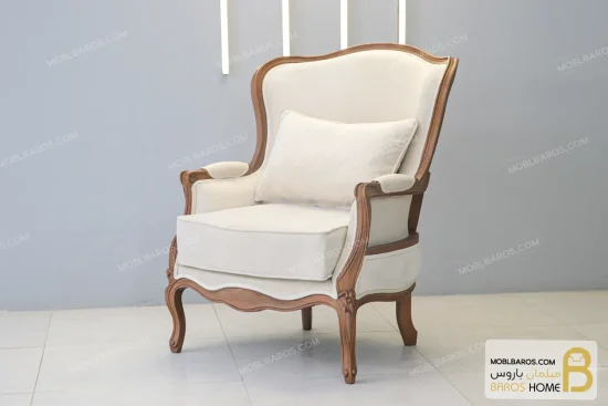 مبل تک نفره کلاسیک مایسا خرید مبل باروس 569 (3)