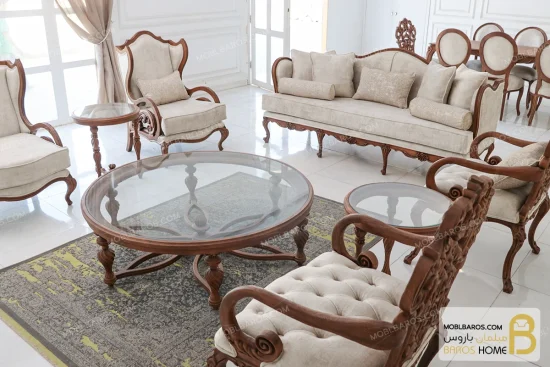 مبل سلطنتی و کلاسیک کینگ-خرید مبل باروس (7)