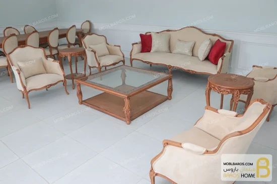 مبل نئو کلاسیک لورنزو تایپ B کد ۳ خرید مبل باروس 6559 (6)