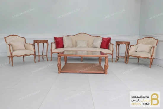 مبل نئو کلاسیک لورنزو تایپ B کد ۳ خرید مبل باروس 6559 (8)