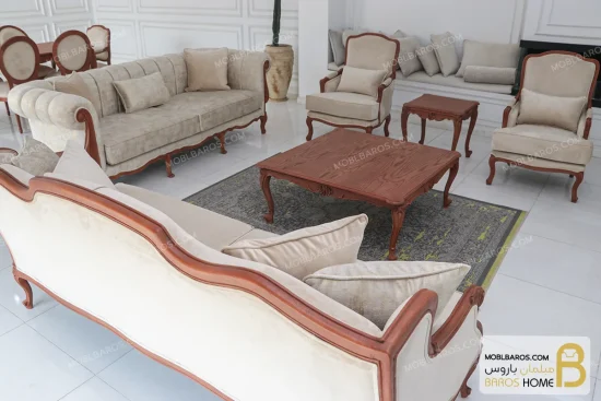 مبل کلاسیک رومینا و چستر نیکا خرید مبل باروس 65 (11)