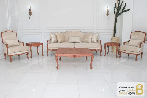 مبل کلاسیک رومینا و چستر نیکا خرید مبل باروس 65 (4)