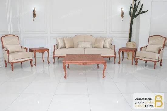 مبل کلاسیک رومینا و چستر نیکا خرید مبل باروس 65 (4)