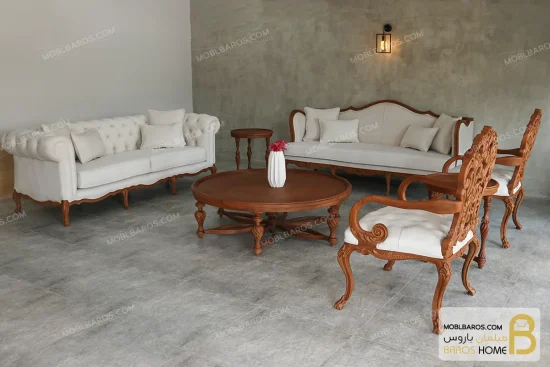 مبل کلاسیک منبتی کینگ رومینا و ریما چستر (2)