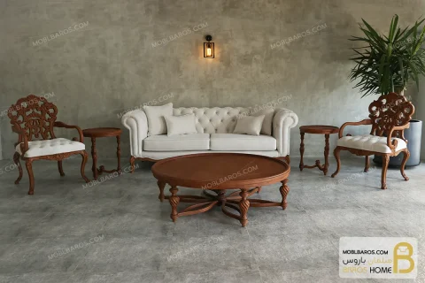 مبل کلاسیک منبتی کینگ رومینا و ریما چستر (6)