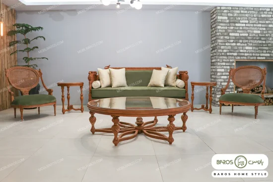 مبل کلاسیک و ترکیبی ۱۱ نفره کاجی خرید باروس 5 (11)