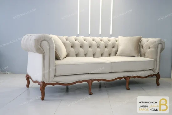 مبل کلاسیک و راحتی ۷ نفره کینگ و جورجیا چستر خرید مبل باروس 56 (10)