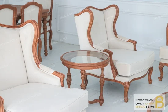 مبل کلاسیک و مبل راحتی ترکیبی کینگ و چستر کد ۲ خرید مبل باروس 58 (3)