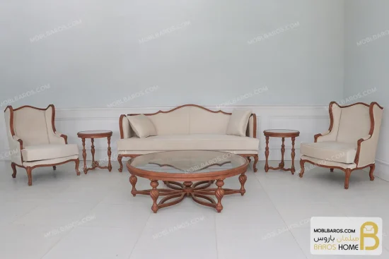 مبل کلاسیک و مبل راحتی ترکیبی کینگ و چستر کد ۲ خرید مبل باروس 58 (5)
