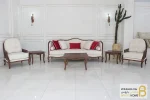 مبل کلاسیک چوبی گندم و کاجی خرید مبل باروس 569 (7)