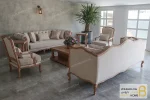 مبل کلاسیک گندم و چستر نیکا خرید مبل باروس 778 (3)
