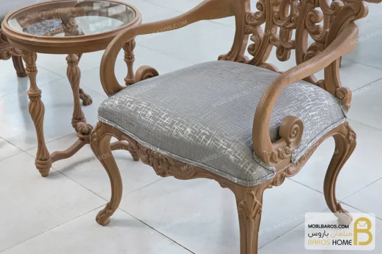 مبل کلاسیک ۷ نفره کینگ و رومینا خرید مبل باروس 569 (8)