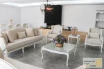 مبل کلاسیک ۸ نفره راشل پلاس و رومینا ساده خرید مبل باروس 5698 (2)