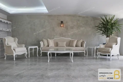 مبل کلاسیک ۸ نفره راشل پلاس و رومینا ساده خرید مبل باروس 5698 (5)