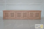 میز تلویزیون حصیری و چوبی مدل مهسا کد ۲ خرید تیوی باروس (1)