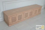 میز تلویزیون حصیری و چوبی مدل مهسا کد ۲ خرید تیوی باروس (2)