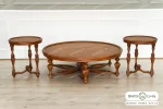 میز جلو مبلی و عسلی کینگ با صفحه چوبی باروس 47 (3)