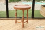 میز جلو مبلی و عسلی کینگ با صفحه چوبی باروس023 (1)
