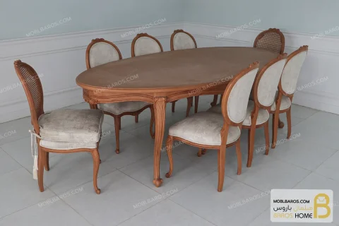 میز غذاخوری چوبی لورنزو کد ۶ خرید میز غذاخوری باروس 5 (1)