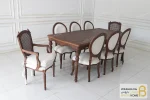میز ناهار خوری چوبی روتی و صندلی راشل کد ۴ خرید ناهارخوری باروس 56 (2)
