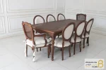میز ناهار خوری چوبی روتی و صندلی راشل کد ۴ خرید ناهارخوری باروس 56 (3)