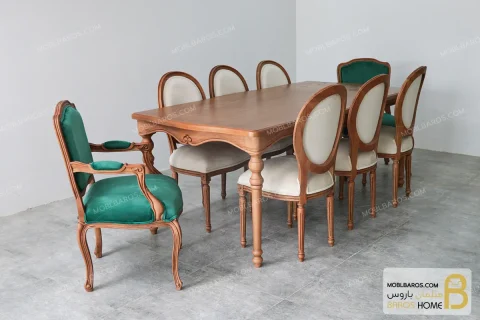 میز ناهار خوری چوبی روتی کد ۲ خرید میز غذاخوری باروس 65 (1)