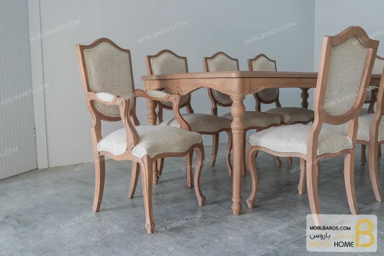 میز ناهارخوری روتی با صندلی گندم خرید ناهارخوری باروس 56 (2)