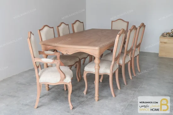 میز ناهارخوری روتی با صندلی گندم خرید ناهارخوری باروس 56 (3)