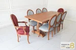 میز ناهارخوری چوبی دکورا با صندلی راشل کد ۳ خرید ناهارخوری باروس 56 (2)
