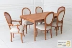 میز ناهارخوری کلاسیک ابزاری طرح گل کد ۳-خرید ناهارخوری باروس (2)