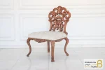 میز ناهارخوری کلاسیک منبتی رومینا با صندلی کینگ و راشل کد ۲-خرید ناهارخوری باروس-86 (2)