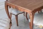 میز ناهارخوری کلاسیک منبتی رومینا با صندلی کینگ و راشل کد ۲-خرید ناهارخوری باروس-86 (3)