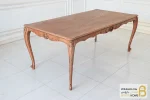 میز ناهارخوری کلاسیک منبتی رومینا با صندلی کینگ و راشل کد ۲-خرید ناهارخوری باروس-86 (5)