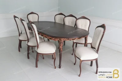 ناهارخوری چوبی لورنزو تایپ c کد ۲ خرید میز ناهارخوری باروس 85 (1)