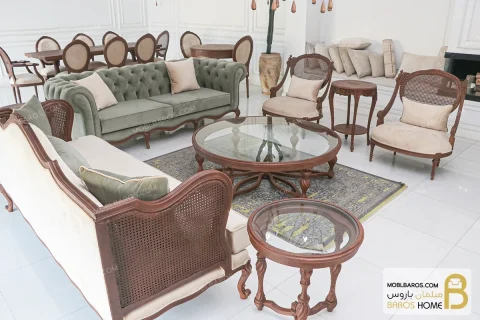 خرید مبل ۸ نفره مدل کینگ کاجی و چستر جورجیا خرید مبل باروس 88 (8)