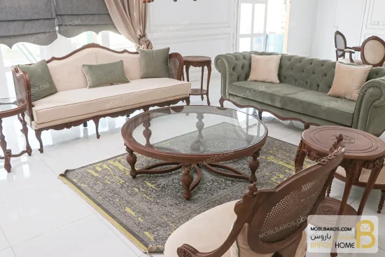 خرید مبل ۸ نفره مدل کینگ کاجی و چستر جورجیا خرید مبل باروس 88 (9)