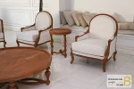 ست مبلمان ترکیبی گندم و چستر شیاره کد ۵ باروس 5 (2)