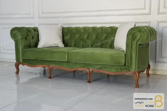 ست مبلمان ترکیبی گندم و چستر شیاره کد ۵ باروس 5 (9)